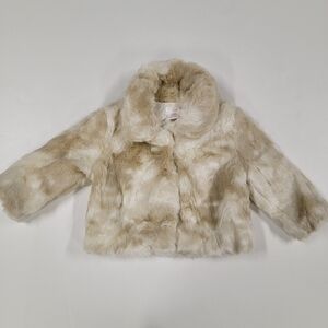 🆕️2Y Joe Fresh Cream/Tan Faux Coat